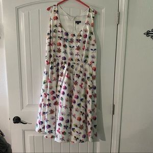 City Chick size S=16 white flower print dress